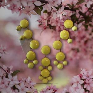 REDUCED!!!!!!J. Crew Yellow Cabochons Bib Necklace